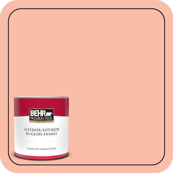 BEHR PREMIUM PLUS #200A-3 Blushing Apricot Enamel Low Odor & Primer (3)