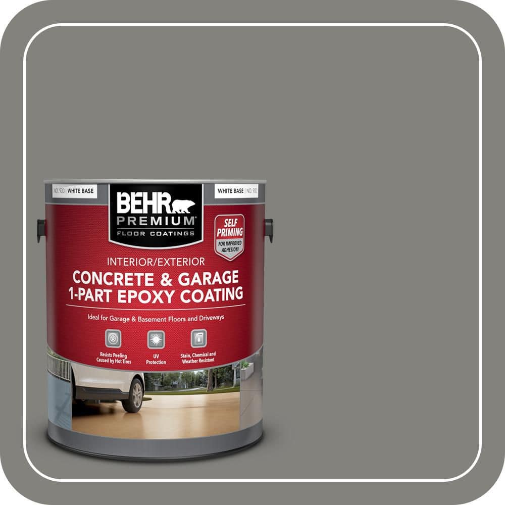 BEHR PREMIUM #BNC-25 Self-Priming 1-Part Epoxy Satin Interior/Exterior Concrete and Garage Floor Paint (1)