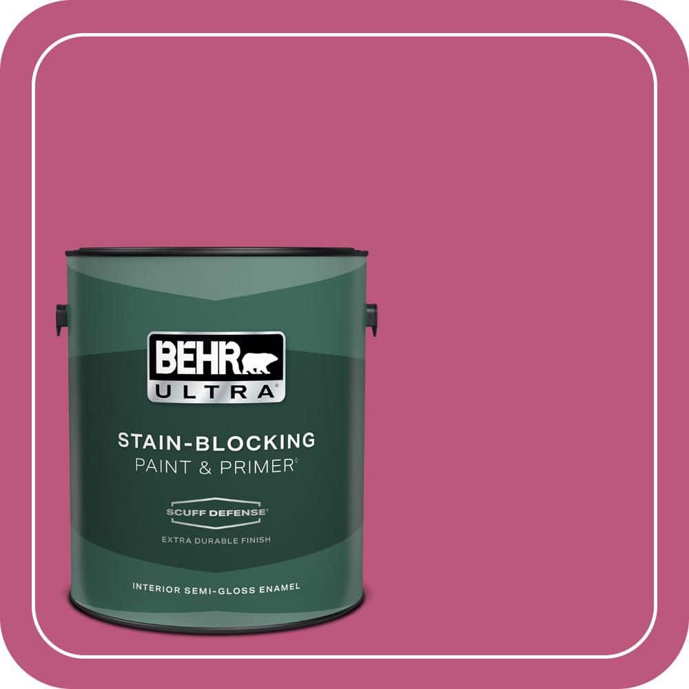 BEHR ULTRA 1 gal. #S-G-100 Tutti Frutti Extra Durable Semi-Gloss Enamel Interior Paint & Primer