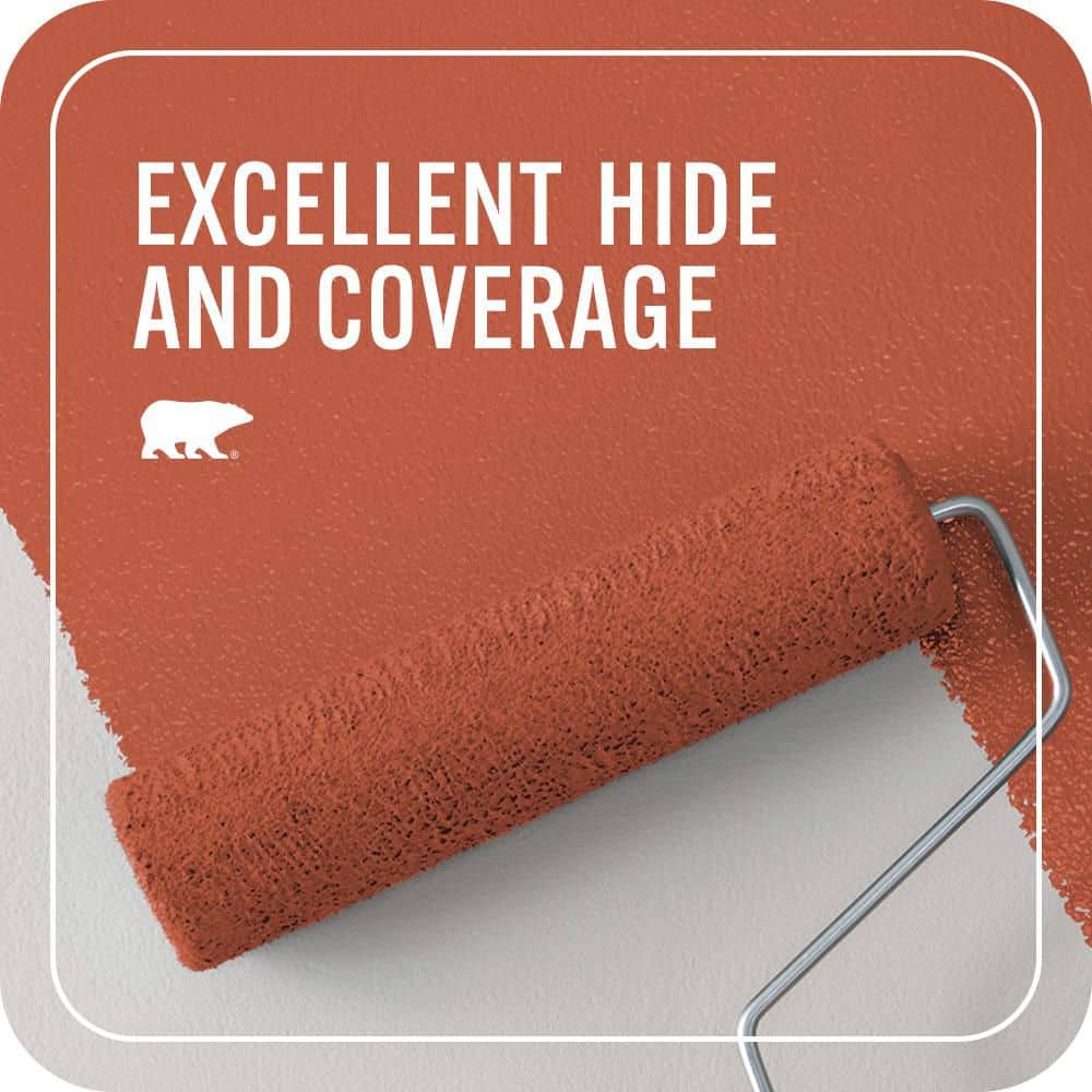 BEHR PREMIUM PLUS 1 qt. #M180-7 Deep Fire Flat EcoMix Plant-Based Interior Paint & Primer (2)