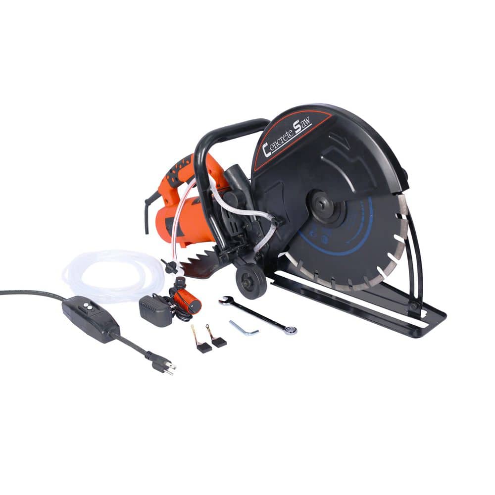 Tatayosi 14 in. Electric Cut Off Saw Wet/Dry Concrete Saw Cutter Guide Roller with Water Line Attachment (3)
