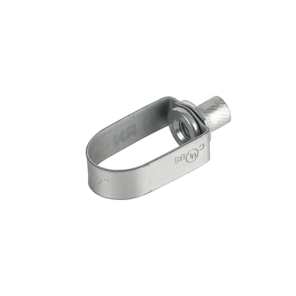 Everbilt 0.5 in. W Swivel Loop Hanger for Vertical Pipe Support, Galvanized Steel (3)