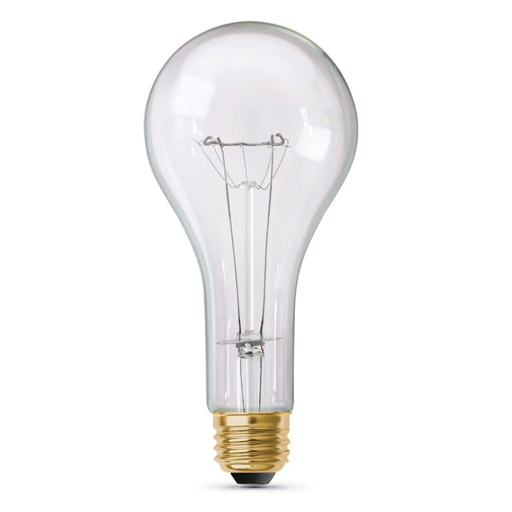 Feit Electric 300-Watt High Lumen Clear PS25 Medium E26 Soft White (2700K) Utility Incandescent Light Bulb (1-Pack) (2)