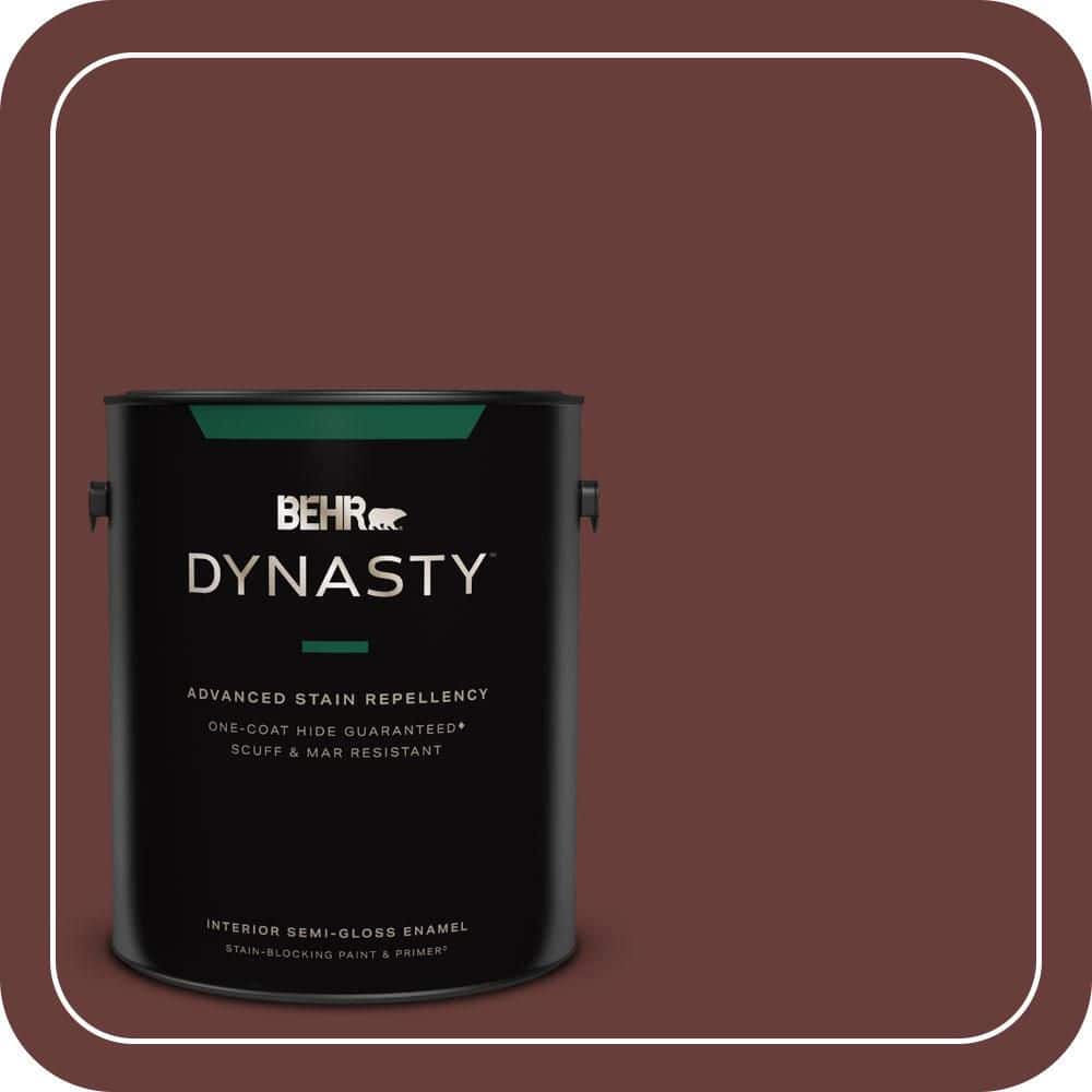 BEHR DYNASTY 1 gal. #PPU2-01 Chipotle Paste Semi-Gloss Enamel Interior Stain-Blocking Paint & Primer