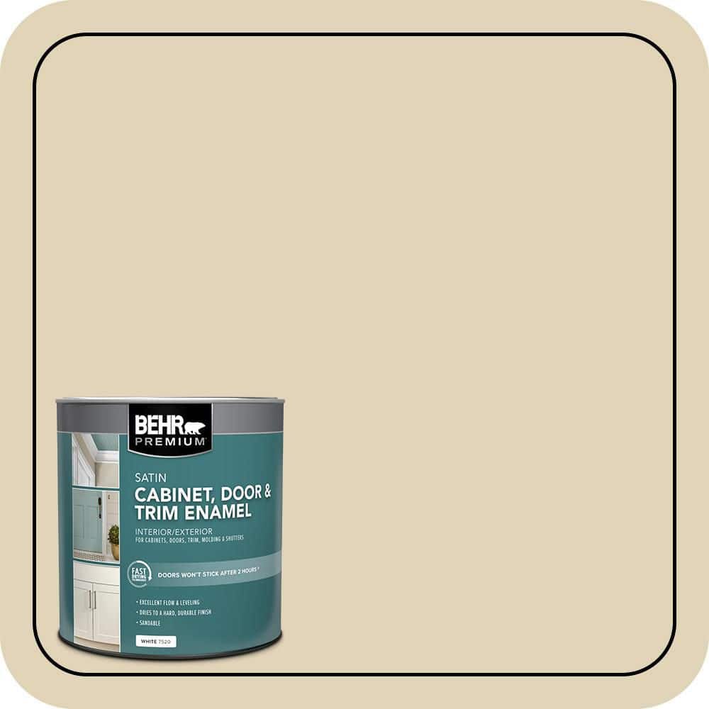 BEHR PREMIUM 1 qt. #MQ3-16 Limescent Satin Enamel Interior/Exterior Cabinet, Door & Trim Paint (1)