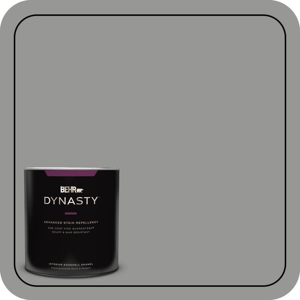 BEHR DYNASTY 1 qt. #PPU24-19 Shark Fin Eggshell Enamel Interior Stain-Blocking Paint and Primer