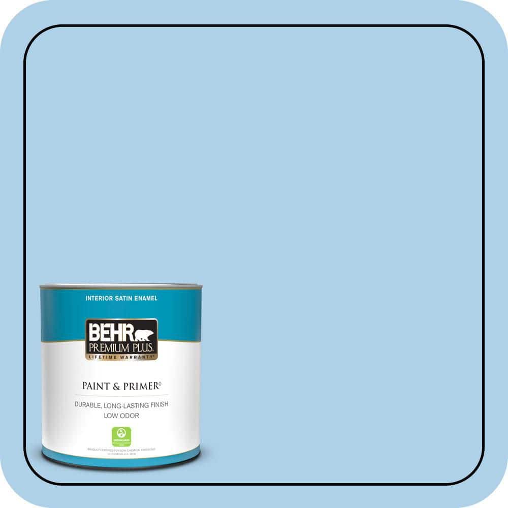 BEHR PREMIUM PLUS #560A-3 Utah Sky Flat & Primer (1)