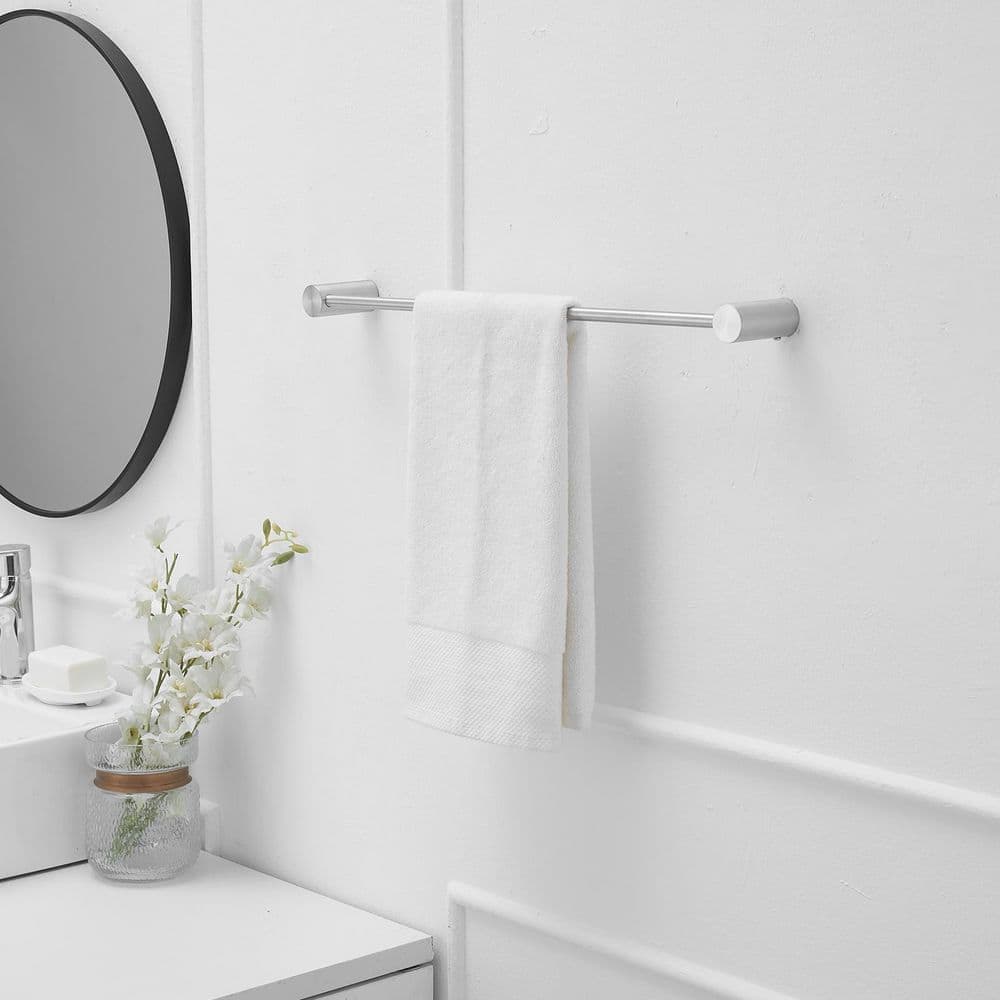 BWE Modern Wall Mounted Single Bathroom Towel Bar Holder Rack Bath Accessories Hanger (2)