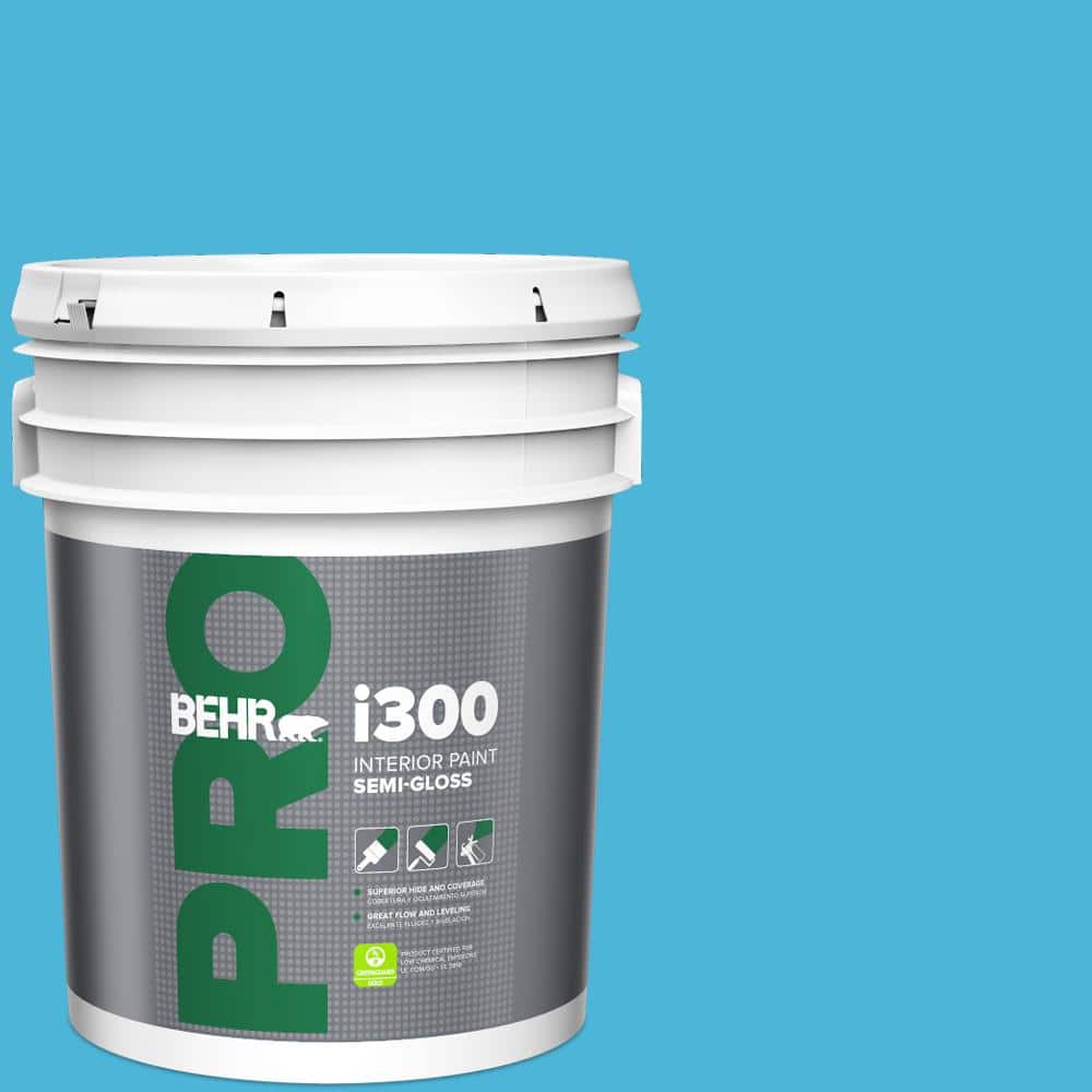 BEHR PRO 5 gal. #P490-4 Aztec Sky Semi-Gloss Interior Paint