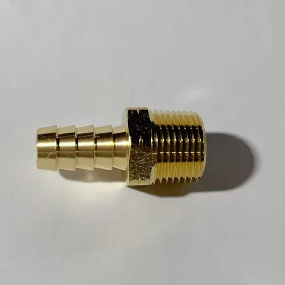 Everbilt 3/8 in. Barb 1/4 in. MIP Brass Adapter Fitting (1)