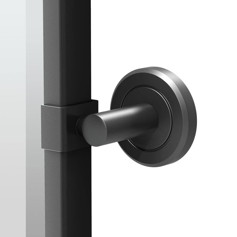 Gatco Latitude 23.63 in. W x 27.5 in. H Framed Oval Beveled Edge Bathroom Vanity Mirror in Matte Black (3)