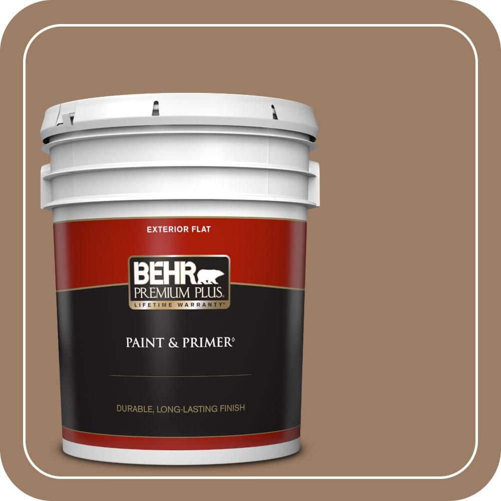 BEHR PREMIUM PLUS 5 gal. #MQ2-19 Home Sweet Home Flat Exterior Paint & Primer