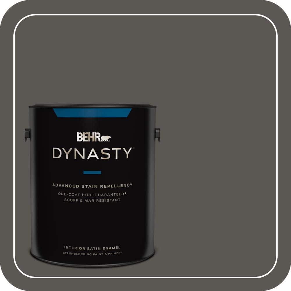 BEHR DYNASTY 1 gal. #MQ2-62 Peppery One-Coat Hide Satin Enamel Interior Stain-Blocking Paint & Primer