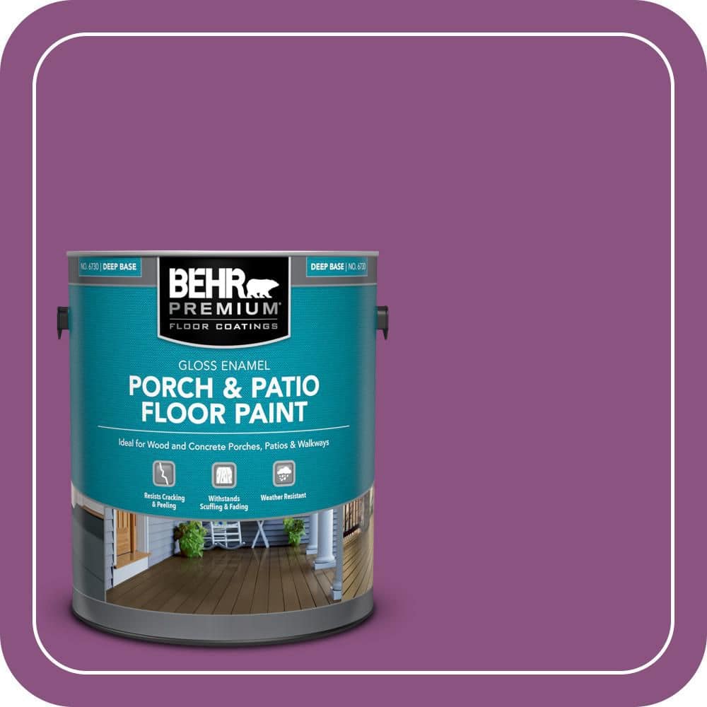 BEHR PREMIUM 1 gal. Home Decorators Collection #HDC-MD-07 Dynamic Magenta Gloss Enamel Interior/Exterior Porch and Patio Floor Paint