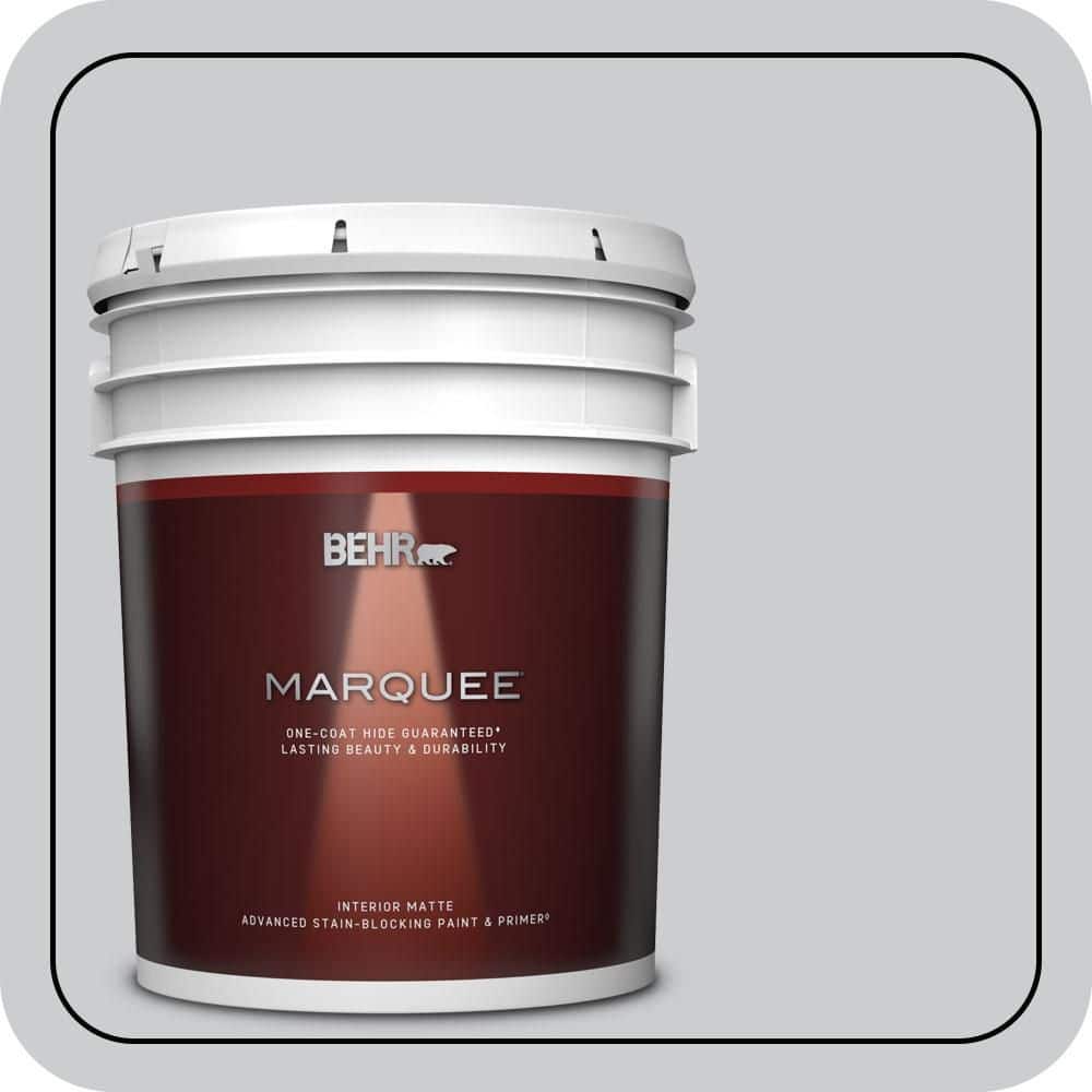 BEHR MARQUEE 5 gal. #PPU26-16 Hush Matte Interior Paint & Primer (1)