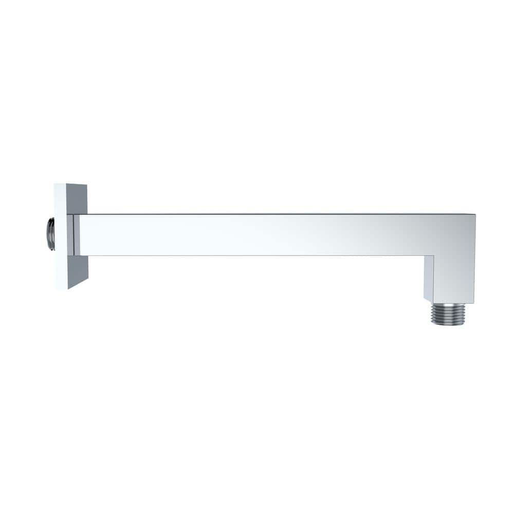 Maincraft 9 in. Metal Square Shower Arm, Chrome (2)