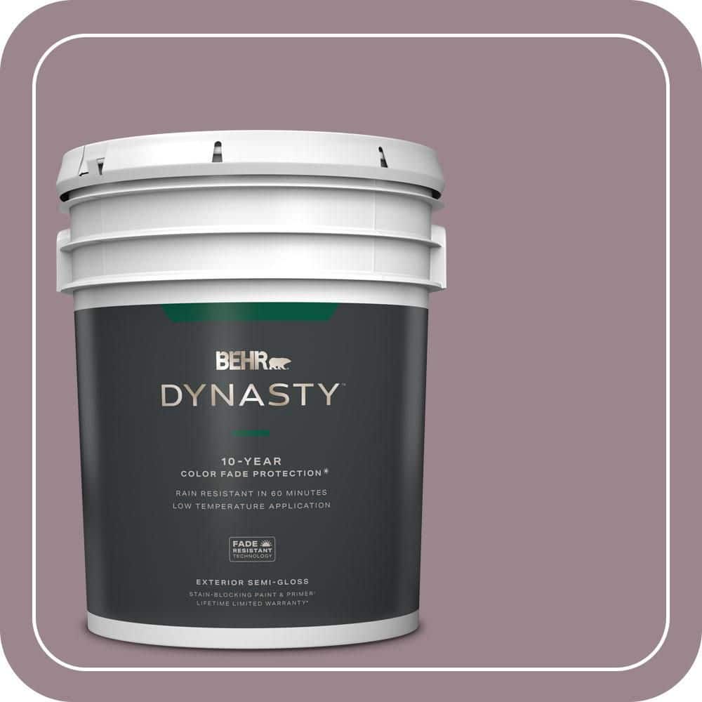 BEHR DYNASTY 5 gal. #PPU17-14 Dream Sunset Semi-Gloss Enamel Exterior Stain-Blocking Paint & Primer