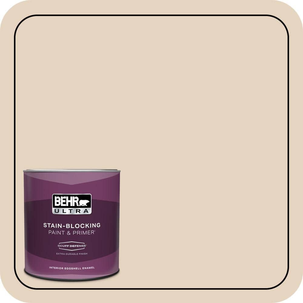 BEHR ULTRA 1 qt. #QE-10 Stone Wash Extra Durable Eggshell Enamel Interior Paint & Primer