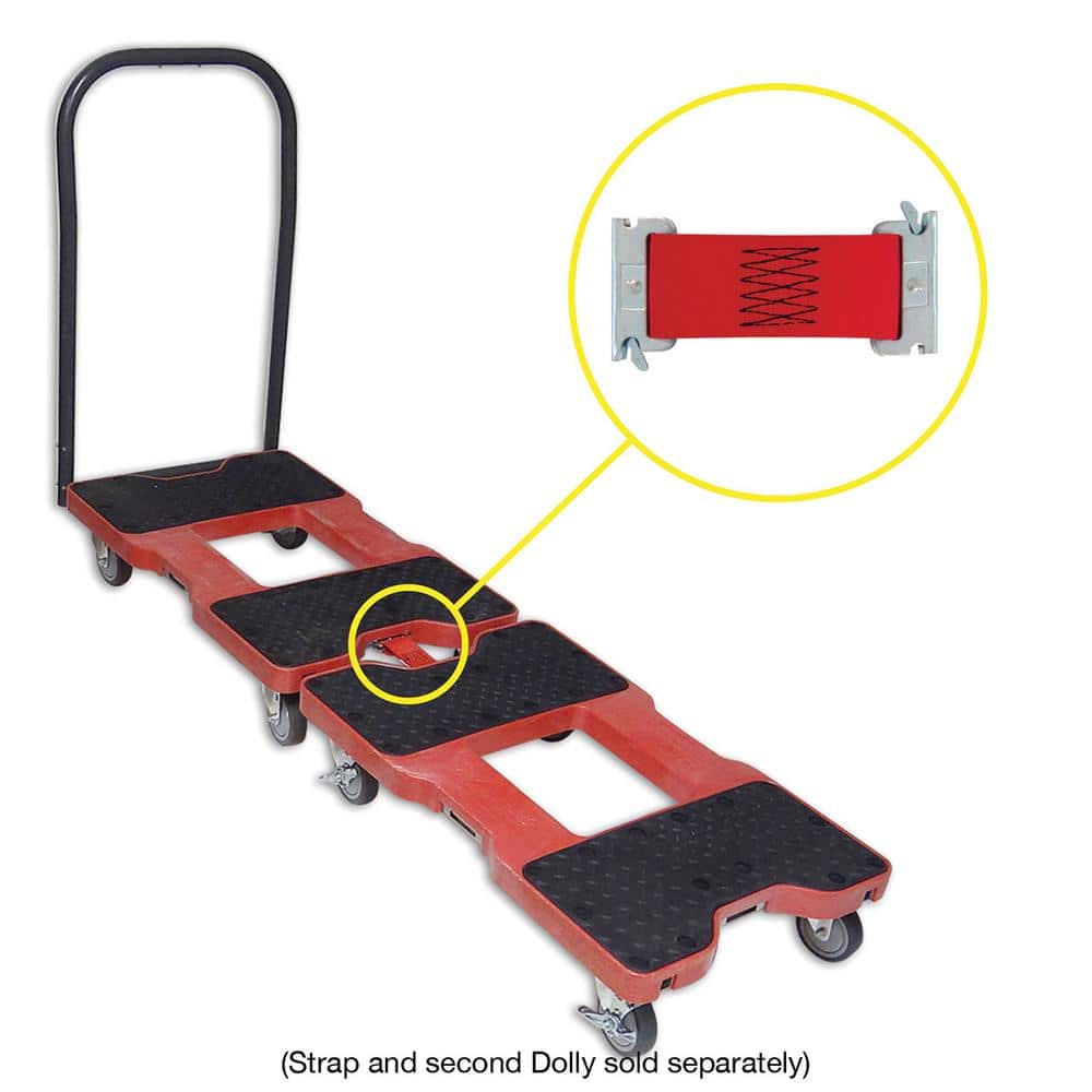 SNAP-LOC 1,500 lbs. Capacity Industrial Strength Professional E-Track Panel Cart Dolly in Red (3)