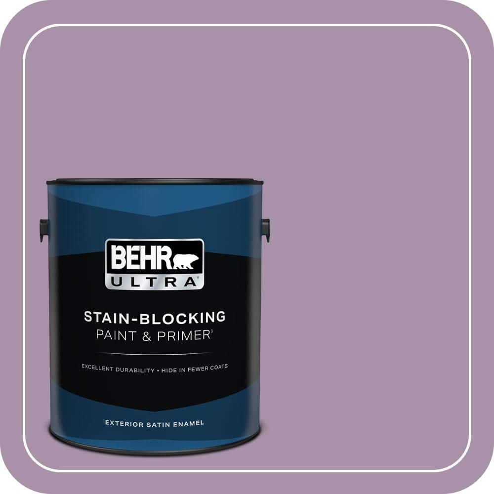 BEHR ULTRA 1 gal. #670D-5 Garden Flower Satin Enamel Exterior Paint & Primer