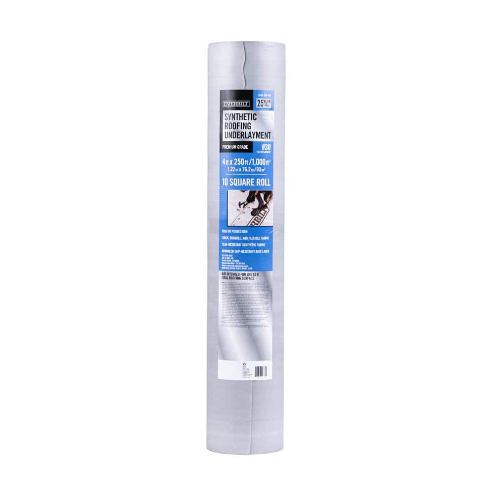 Everbilt 4 ft. x 250 ft. Synthetic Roofing Underlayment - Premium Grade