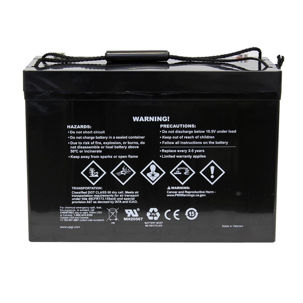 UPG 12-Volt 100 Ah AGM Rechargeable Battery w/I6 Terminals (3)
