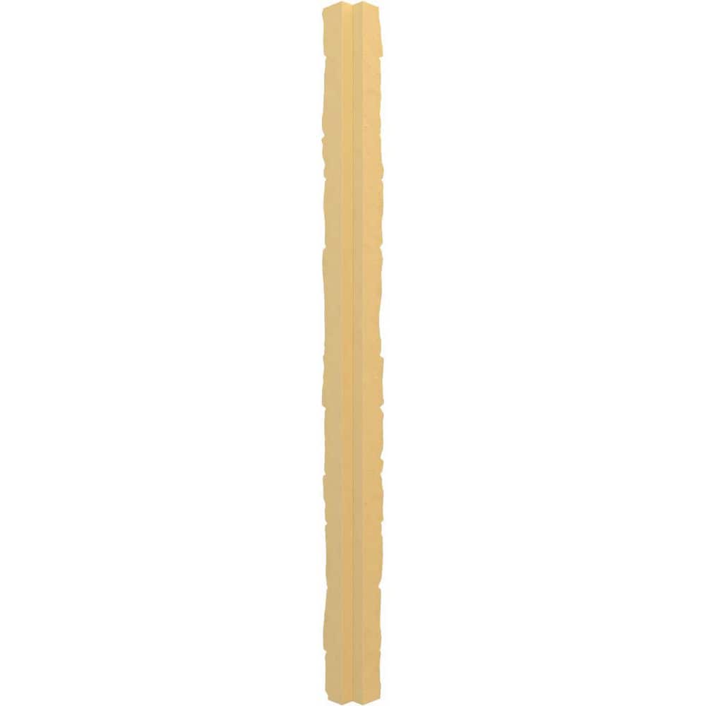 Ekena Millwork Universal Outside Corner for EverStone Faux Stone Siding Panels, 3"W x 3"D x 48"H, Graphite Color (2)