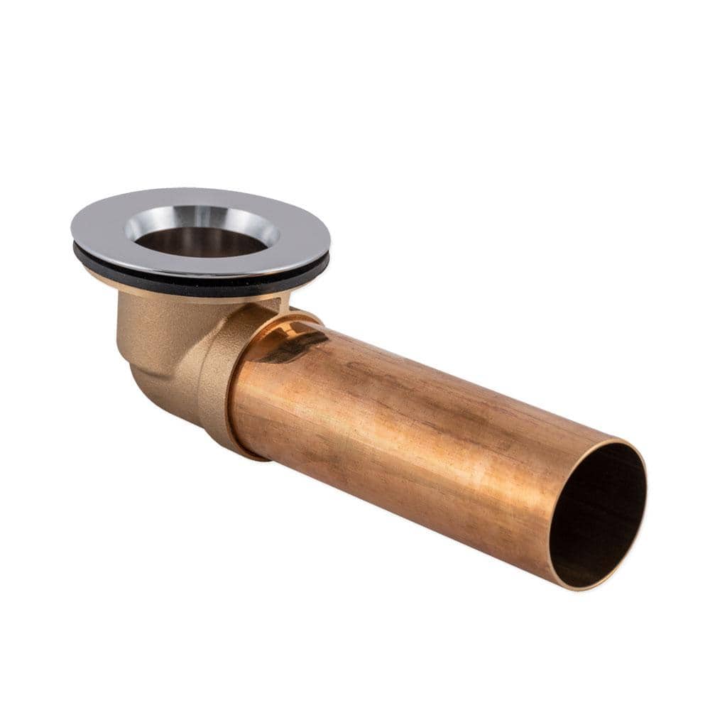 EASTMAN 1-1/2 in. Brass Waste and Overflow Shoe with 1-3/8 in. x 16 Fine Threads (2)