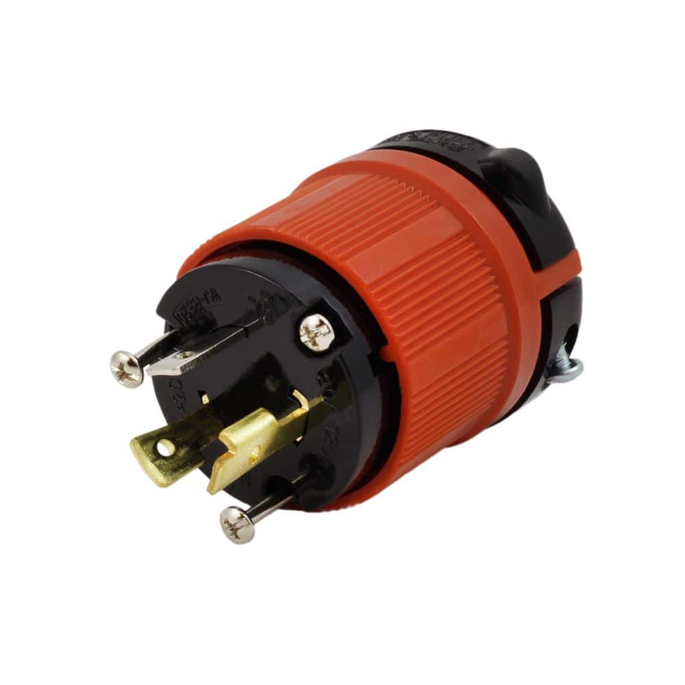 AC WORKS NEMA L5-20P 20A 125V 3-Prong Locking Male Plug With UL, C-UL Approval (1)