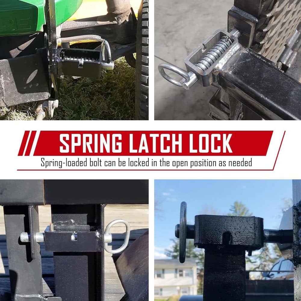 Unbranded 5/8 Spring Latch Assembly for Trailer Gate with Plain Tube Heavy Duty Steel Pack of 2 (2)