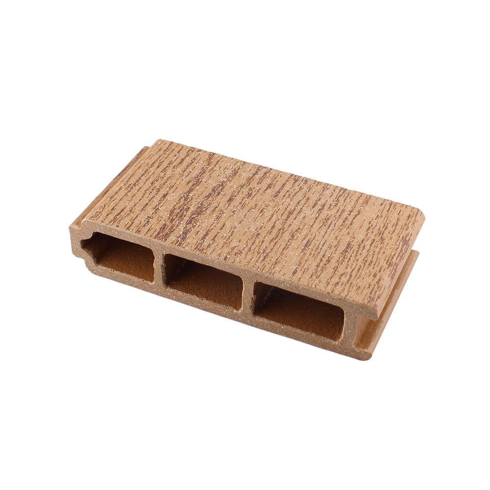 DuxxBak I.Dekk HD 1 in. x 5.25 in. x 3 in. Copper Canyon Composite Deck Board Sample (1)