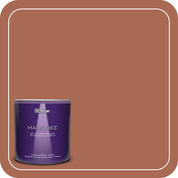 BEHR PREMIUM PLUS #220D-7 Mojave Sunset Enamel Interior/Exterior Paint & Primer Color Sample (3)