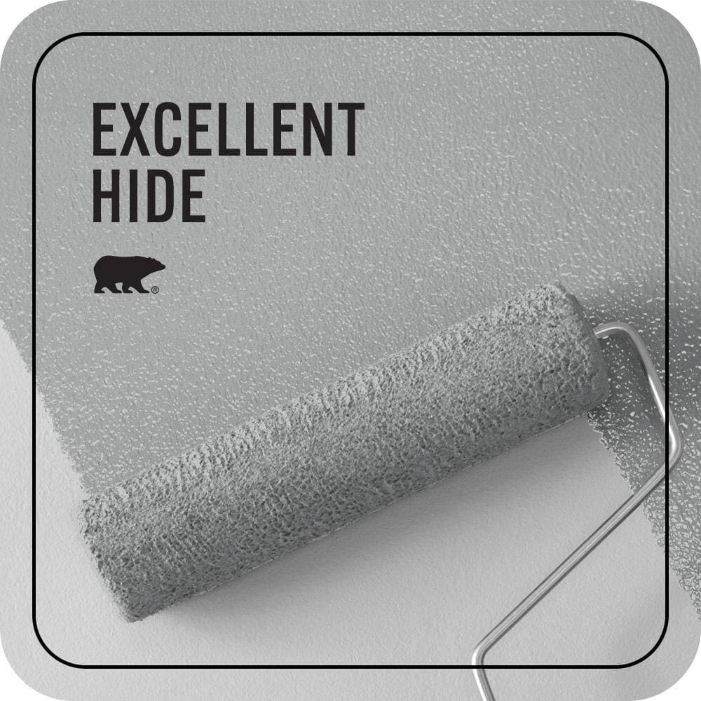 BEHR PREMIUM PLUS 1 qt. #PPU26-18 Silver Mine Ceiling Flat Interior Paint & Primer (2)
