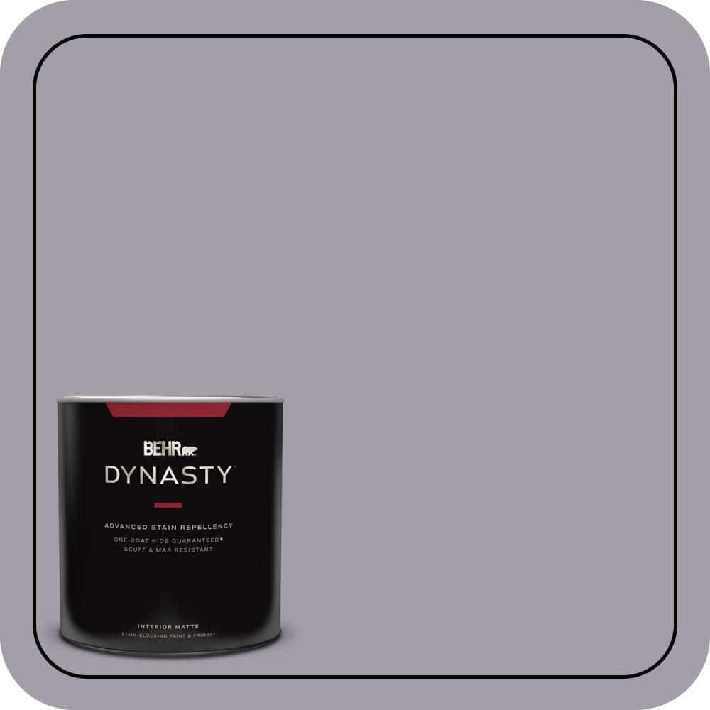 BEHR DYNASTY 1 qt. #N550-4 Ashberry One-Coat Hide Matte Interior Stain-Blocking Paint and Primer
