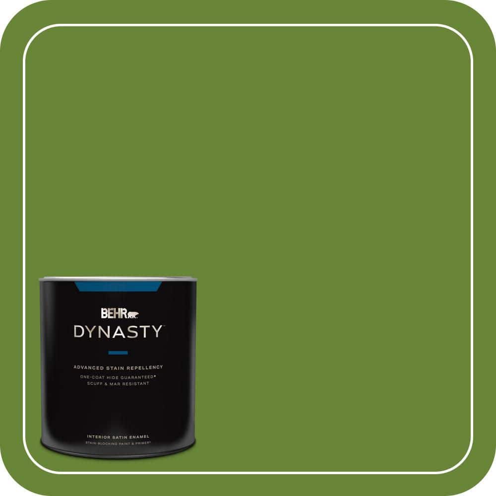 BEHR DYNASTY 1 qt. #P370-7 Sun Valley Satin Enamel Interior Stain-Blocking Paint and Primer