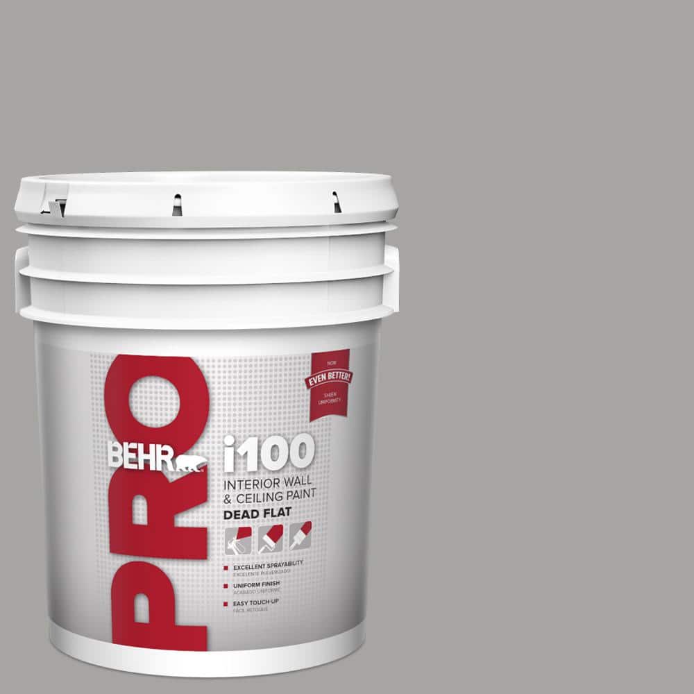 BEHR PRO 5 gal. #PPU26-07 Smokey Wings Dead Flat Interior Paint