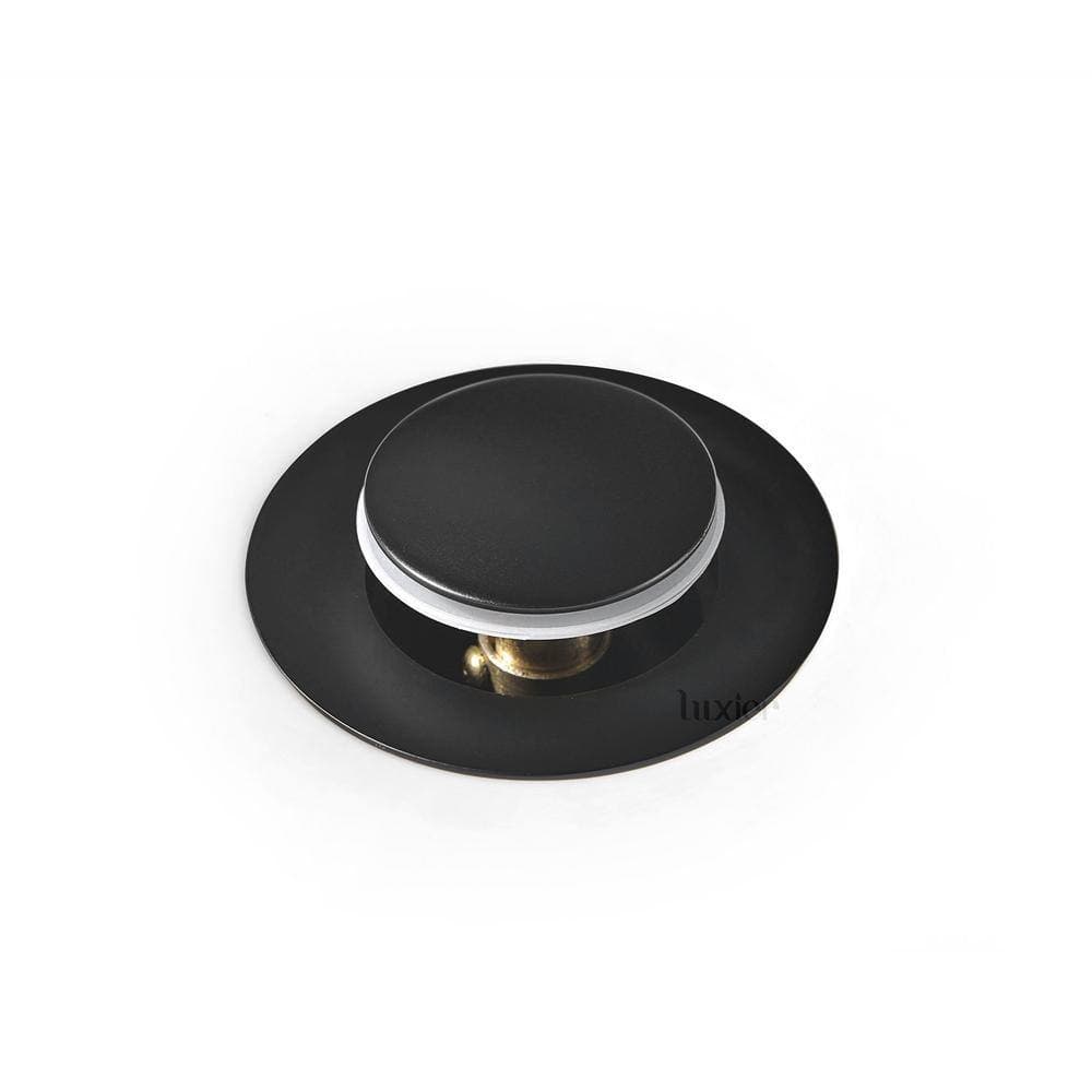LUXIER 1-1/2 in. Brass Bathroom and Vessel Sink Push Pop-Up Drain Stopper With Overflow (4)