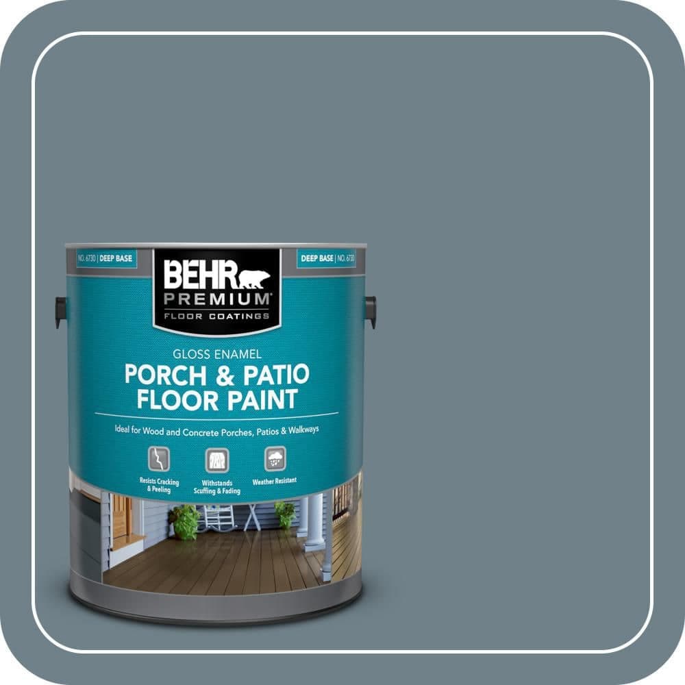 BEHR PREMIUM 1 gal. #PPU13-04 Atlantic Shoreline Gloss Enamel Interior/Exterior Porch and Patio Floor Paint