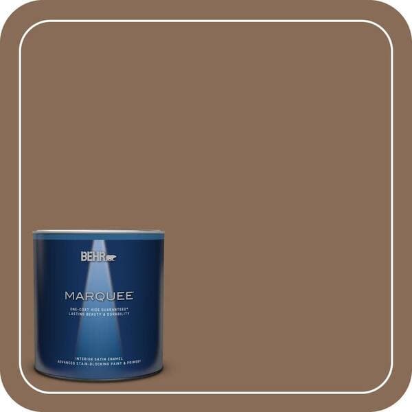 BEHR PREMIUM PLUS #BNC-34 Spiced Latte Enamel Interior/Exterior Paint & Primer Color Sample (3)