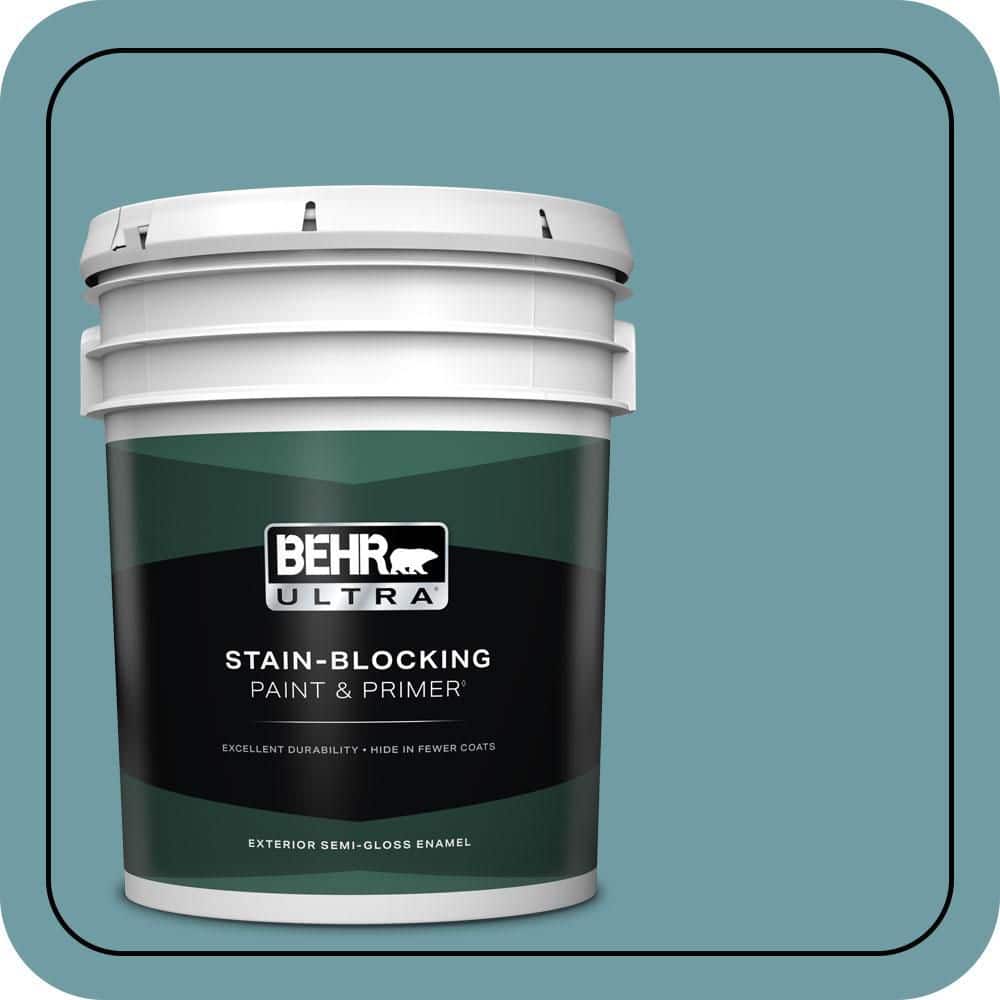 BEHR ULTRA 5 gal. #PPU13-07 Voyage Semi-Gloss Enamel Exterior Paint & Primer