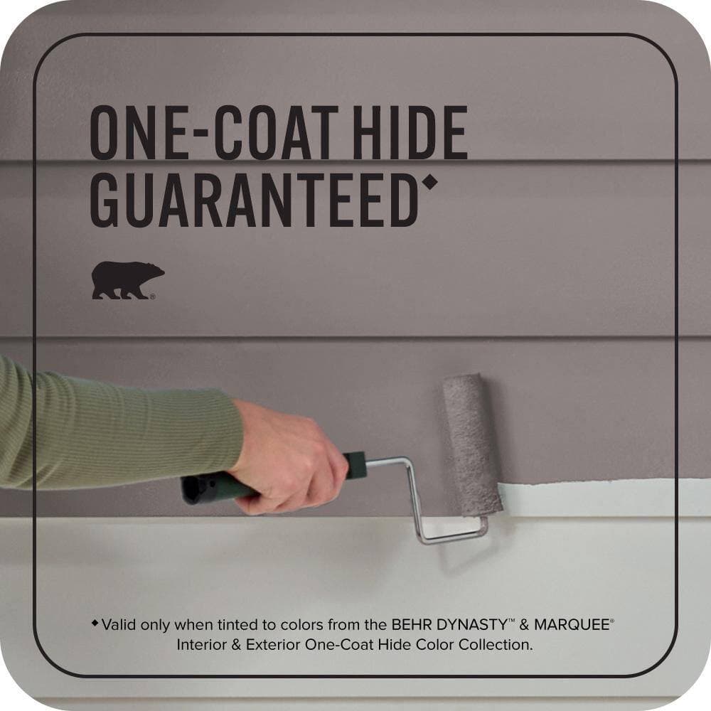 BEHR MARQUEE 1 gal. #N140-5 Complex Gray Satin Enamel Exterior Paint & Primer (3)