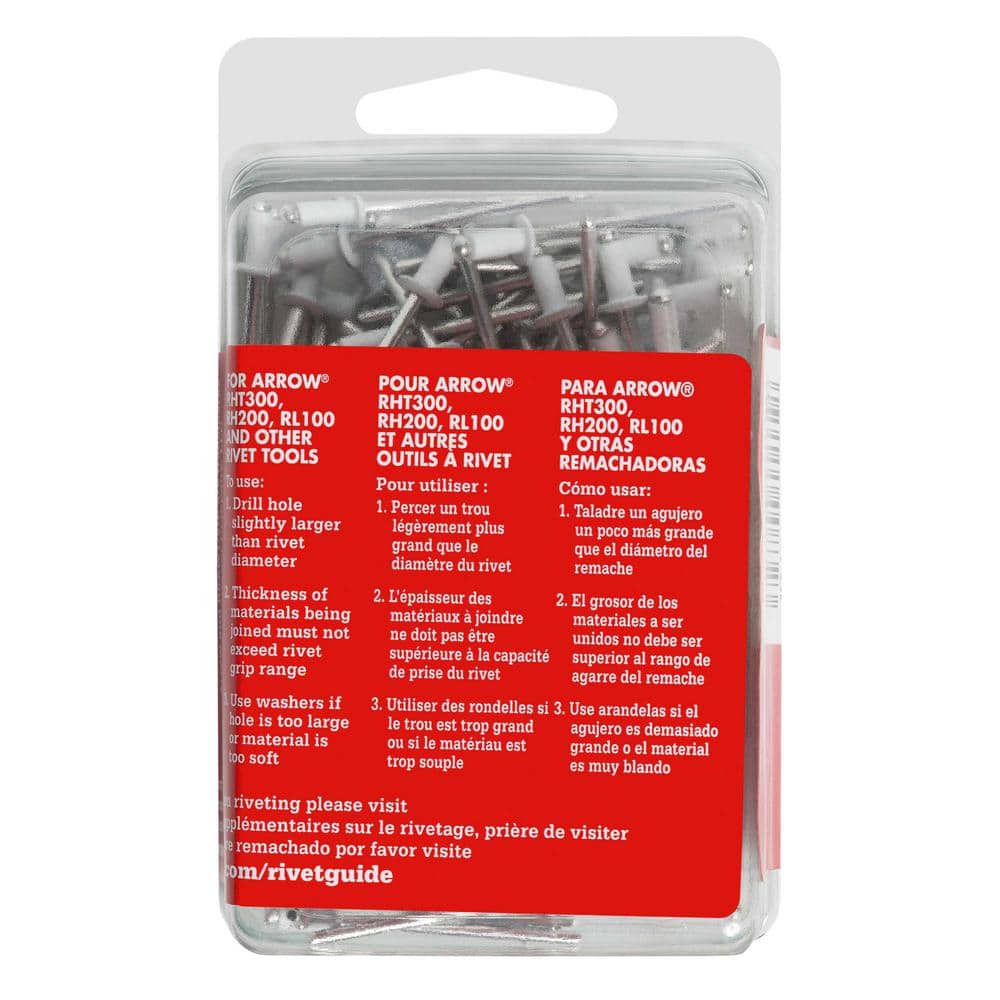 Arrow 1/8 in. Aluminum Short Rivets (100-Pack) (3)