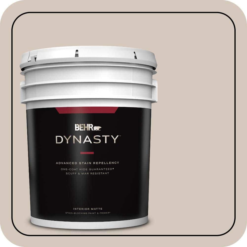 BEHR DYNASTY 5 gal. #N230-2 Old Map Matte Interior Stain-Blocking Paint & Primer