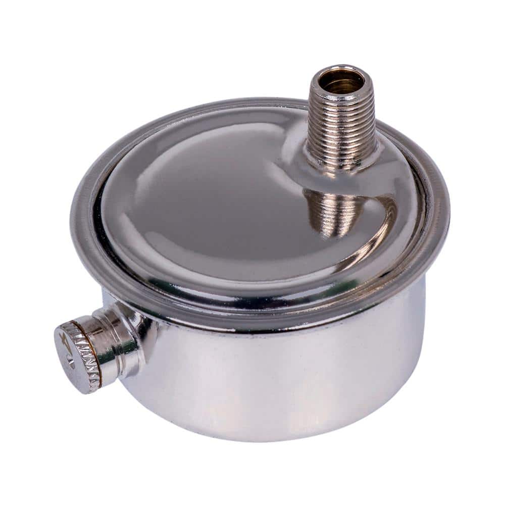 PLUMBFLEX 1/8 in. Chrome Radiator Air Valve Gorton Style Angle Steam Air Vent Size #6 (1)