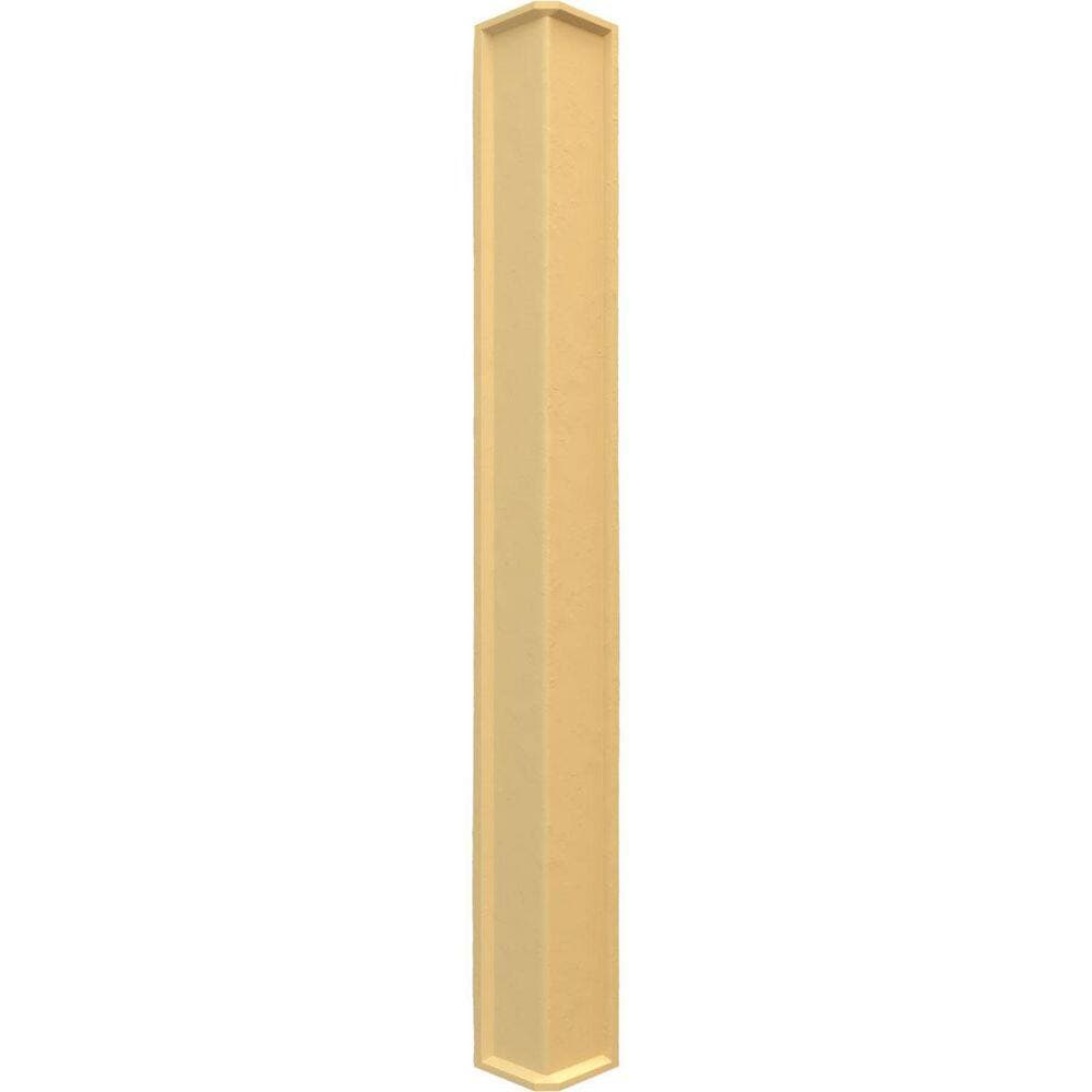 Ekena Millwork Universal Inside Corner for EverStone Faux Stone Siding Panels, 3"W x 3"D x 48"H, Graphite Color (2)