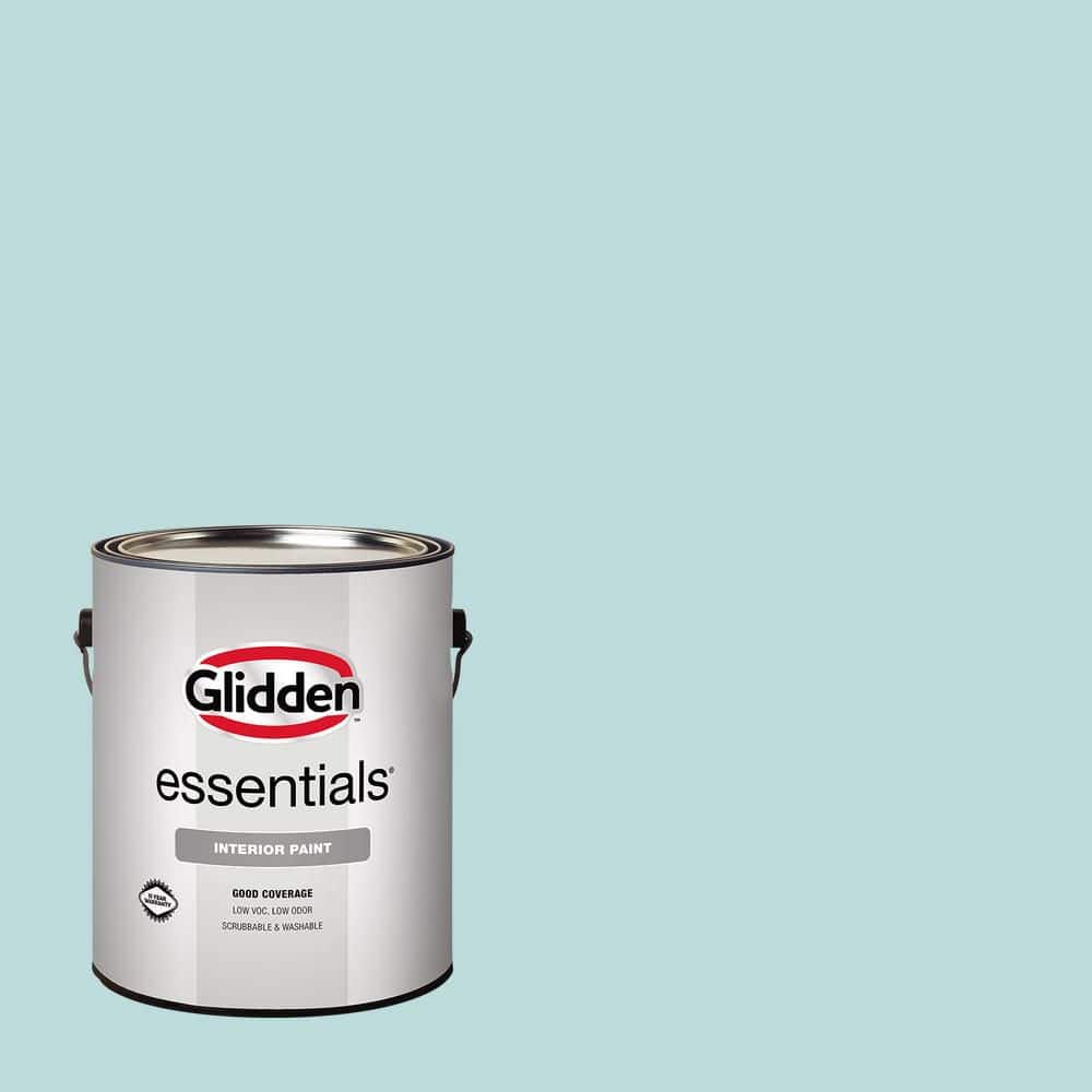 Glidden Essentials 1 gal. PPG1147-3 Misty Aqua Semi-Gloss Interior Paint