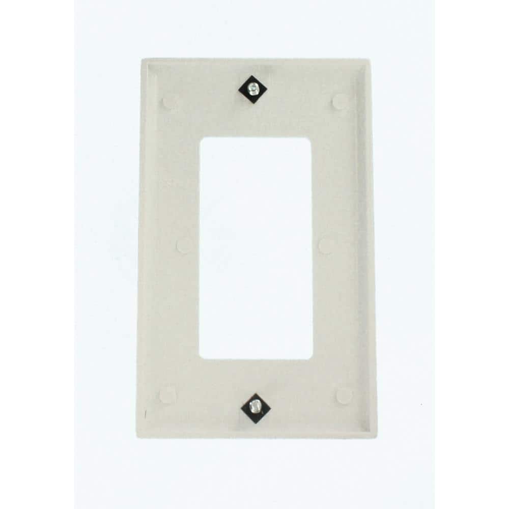 Leviton 1-Gang White Decora/Rocker Plastic Standard Wall Plate (10-Pack) 80401-WMP (3)