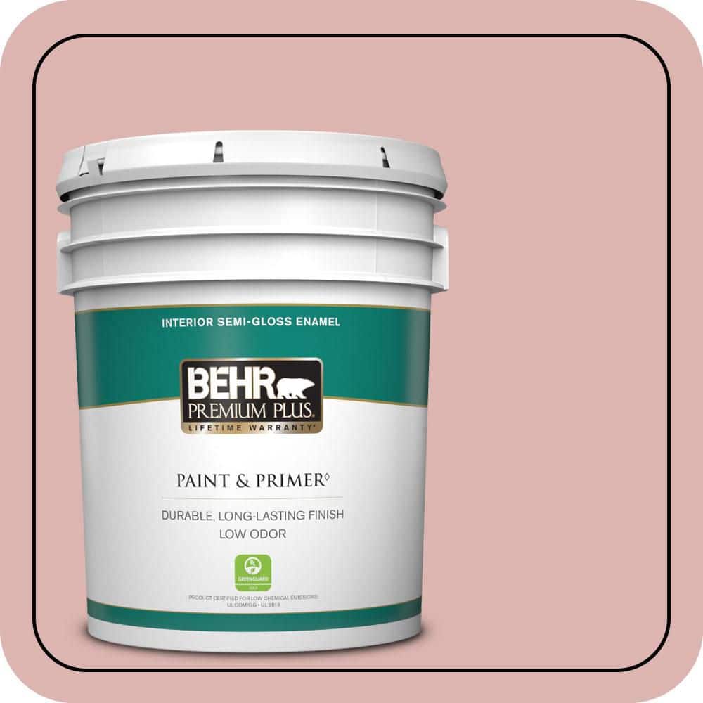 BEHR PREMIUM PLUS 5 gal. #S150-2 Tea Room Semi-Gloss Enamel Low Odor Interior Paint & Primer