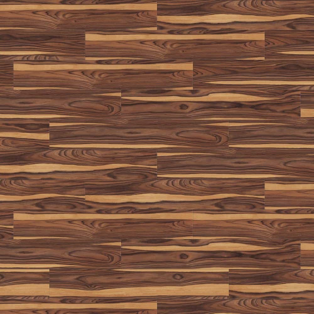 TrafficMaster African Wood Dark 4 MIL x 6 in. W x 36 in. L Grip Strip Water Resistant Luxury Vinyl Plank Flooring (24 sqft/case)
