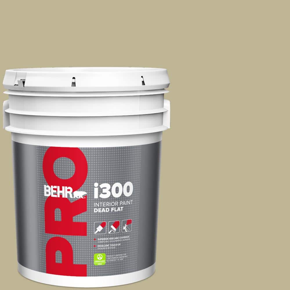 BEHR PRO 5 gal. #MQ6-30 Bamboo Shoot Dead Flat Interior Paint